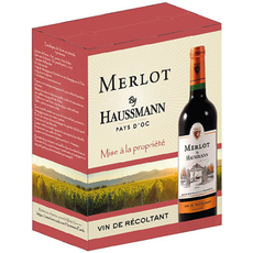 IGP Pays-d'Oc Merlot by Hausmann rouge 3L 3L