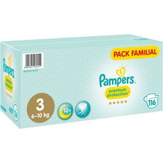 PAMPERS Premium méga pack couches taille 3 (6-10kg) 116 couches