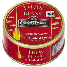 CONNETABLE Connétable thon blanc entier à l'huile d'olive 80g