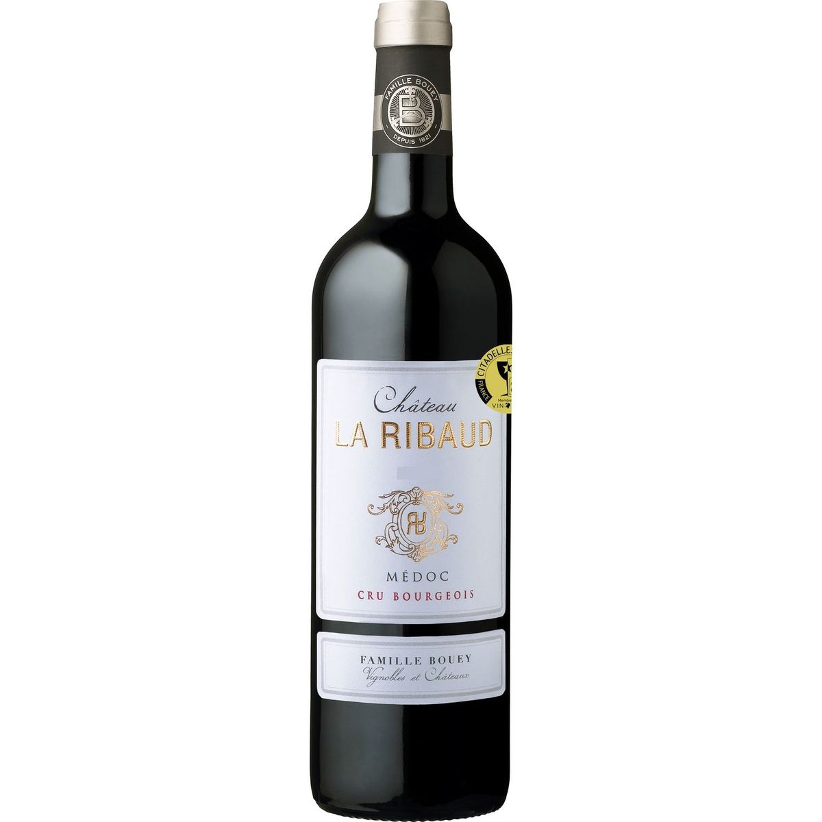 Vin rouge AOP Médoc Château la ribaud cru bourgeois famille Bouey 75cl