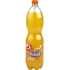 AUCHAN Soda goût orange sans conservateur 1,5l