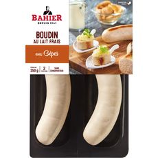 BAHIER Bahier Boudin blanc aux cêpes 2x125g 2x125g