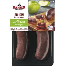 Bahier Boudin Noir A L Ancienne Aux Pommes Du Verger 2 Pieces 250g Pas Cher A Prix Auchan