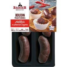 Bahier Boudin Noir Antillais Au Piment De Cayenne 4 Pieces 240g Pas Cher A Prix Auchan
