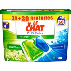 Le Chat Lessive Duo Bulles Expert X30 30offert 1 5l Pas Cher A Prix Auchan