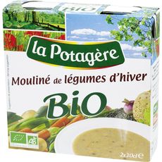 LA POTAGERE Mouliné bio de légumes d'hiver 2 personnes 2x30cl