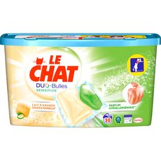 Le Chat Lessive Duo Bulles Sensitive 30 Capsules 750g Pas Cher A Prix Auchan