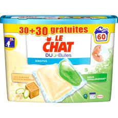 Le Chat Lessive Duo Bulles Sensitive X30 30offert 1 5l Pas Cher A Prix Auchan