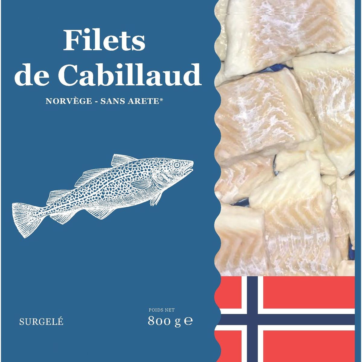Filets De Cabillaud Sans Arete 800g Pas Cher A Prix Auchan