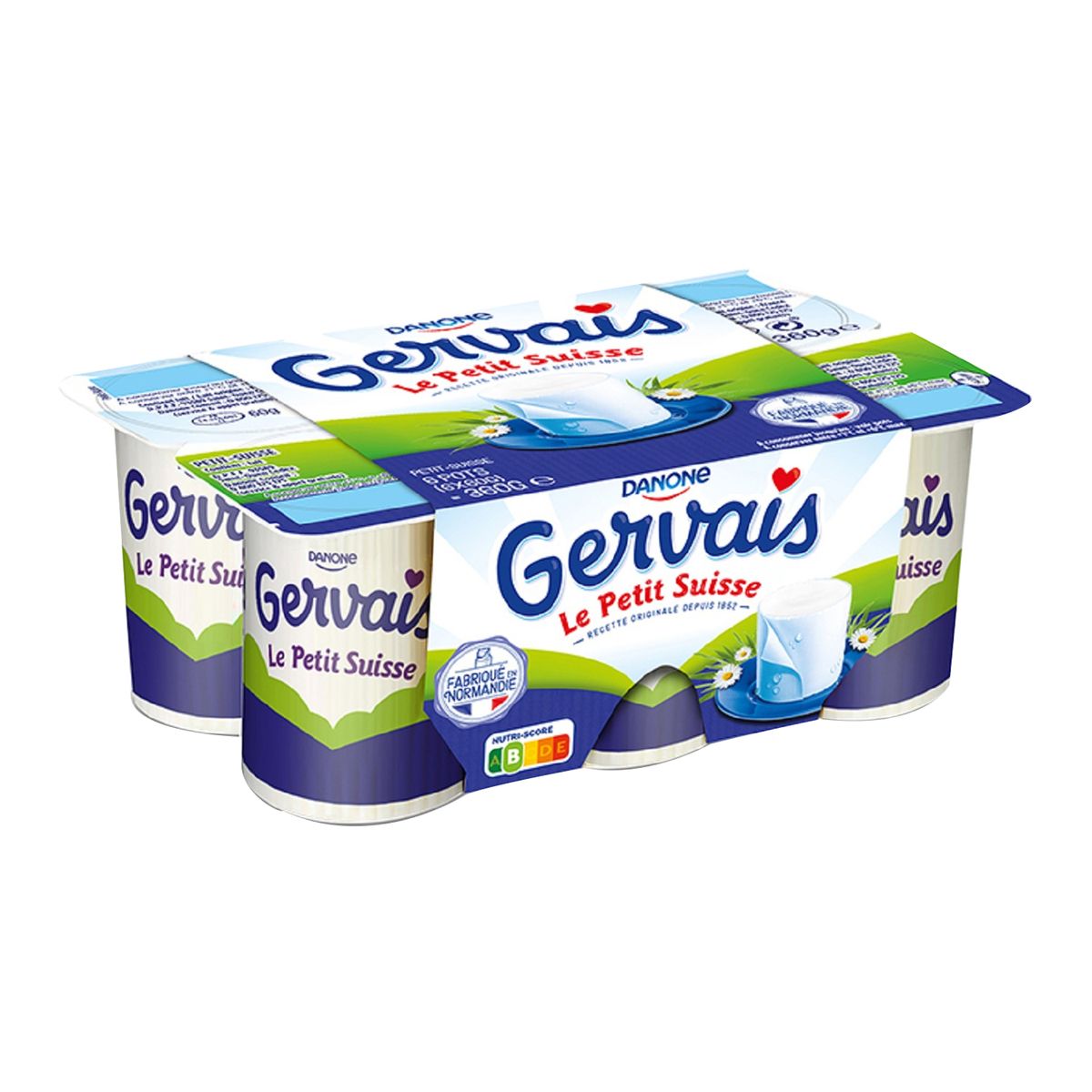 Gervais Petit Suisse Nature 9 5 Mg 6x60g Pas Cher A Prix Auchan