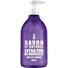 SAVON LE NATUREL Savon liquide mains miel de lavande 500ml