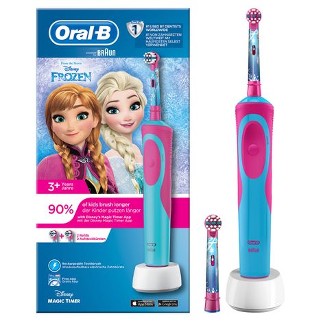 Brosse A Dents Electrique Enfant La Reine Des Neiges 2 Brossettes Oral B Pas Cher A Prix Auchan