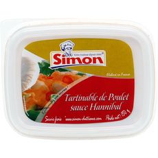 SIMON Tartinable de poulet sauce hannibal 150g