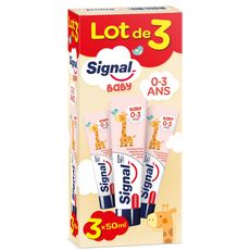 Signal Signal Dentifrice Premieres Dents De Bebe 0 3 Ans 3x50ml 3x50ml Pas Cher A Prix Auchan