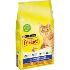 Friskies Croquettes A La Dinde Et Legumes Pour Chat Sterilise 7 5kg Pas Cher A Prix Auchan