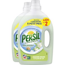 PERSIL Persil Lessive liquide amande douce & fleur de lin 80 lavages 2x2l 80 lavages 2x2l