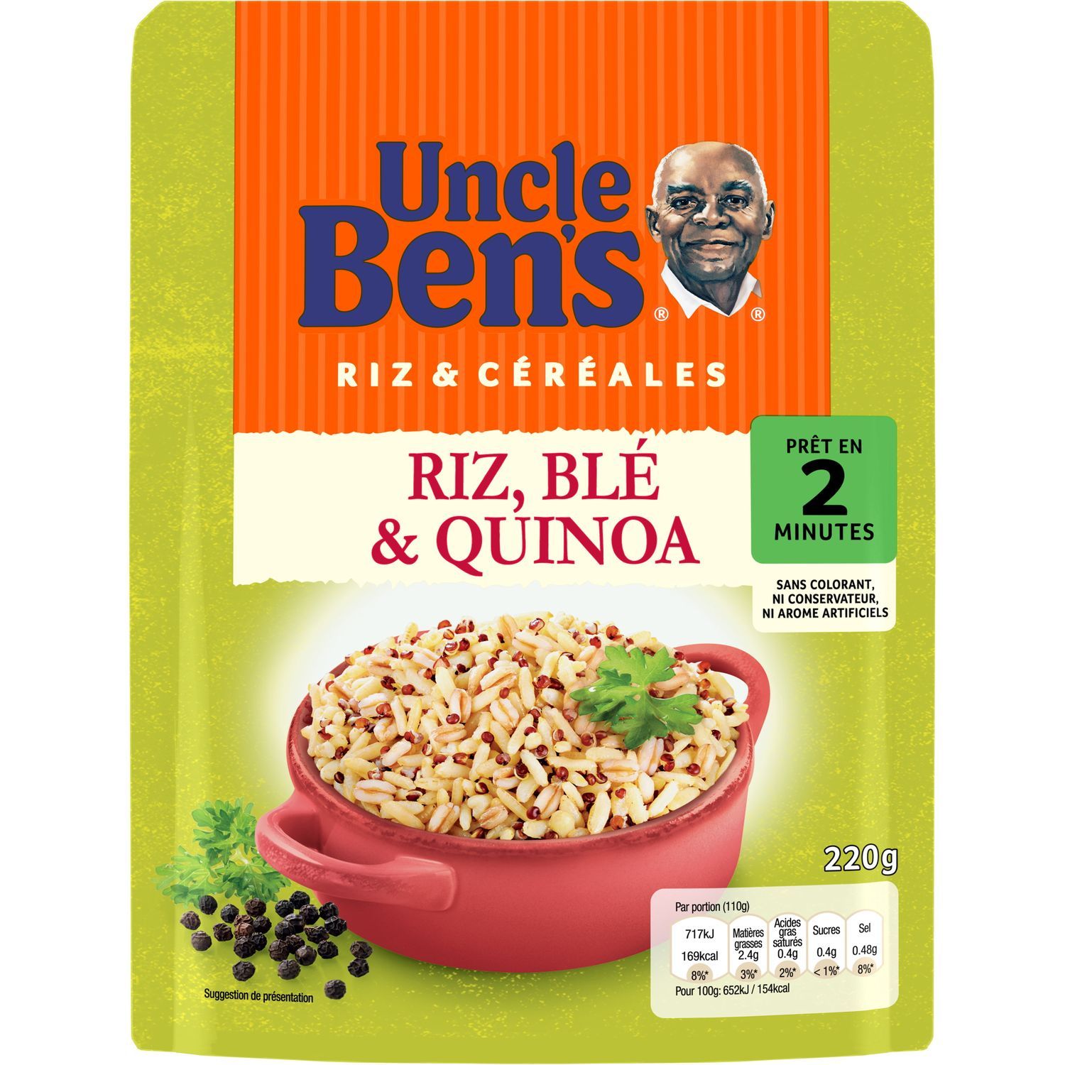 Riz 20MN, UNCLE BEN'S vrac 1KG - Super U, Hyper U, U Express 