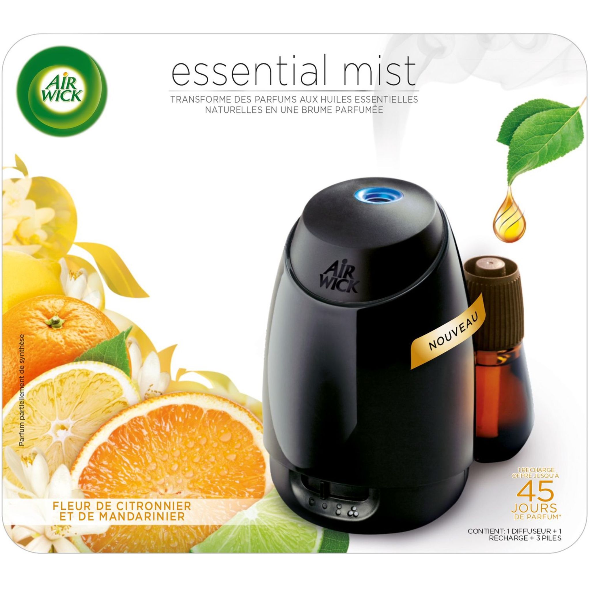 AIR WICK Essential Mist diffuseur automatique fleurs de citronnier