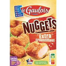 LE GAULOIS Nuggets extra croustillants 10 pièces 200g