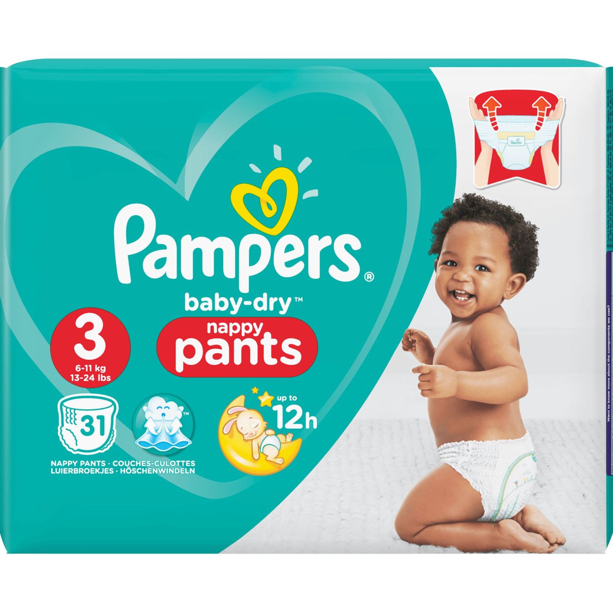 Pampers Couches-Culottes Baby-Dry Pants Taille 3 (6-11 kg), 192