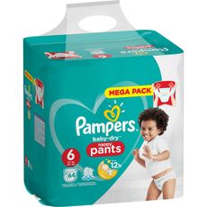 Pampers Baby Dry Pants Couches Culottes Taille 6 15kg 64 Couches Pas Cher A Prix Auchan