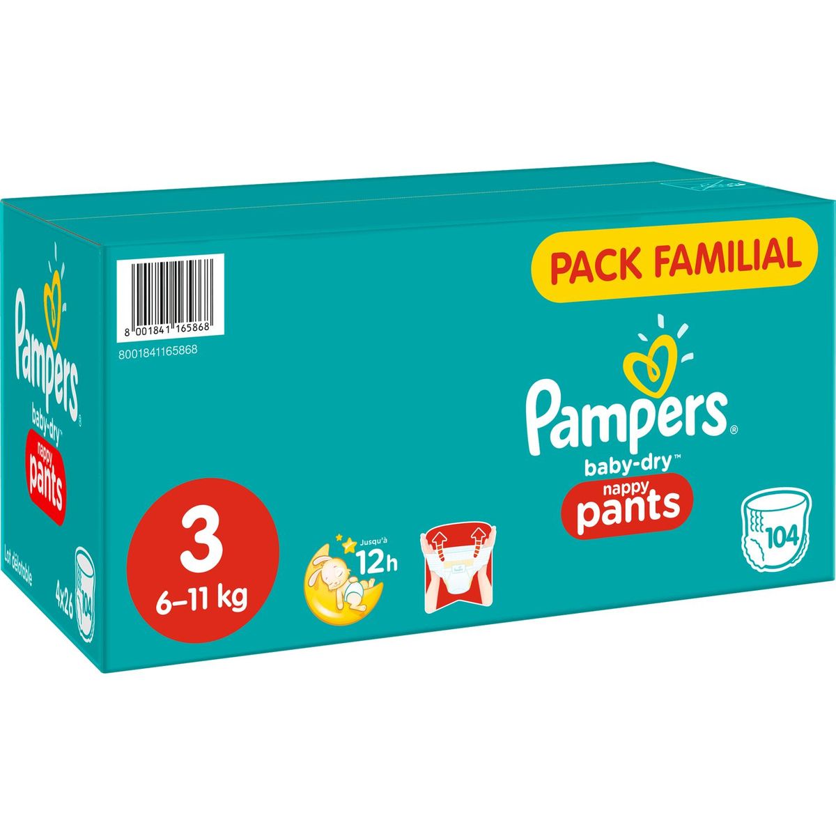 Culotte de protection Pampers Baby-Dry Pants - Taille 3 (6-11kg