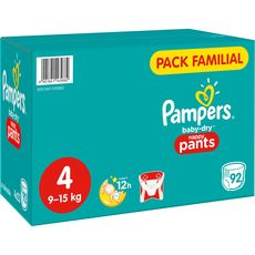 PAMPERS Pampers Baby-dry pants pack familial couches-culottes taille 3 (6-11kg) x92 92 couches