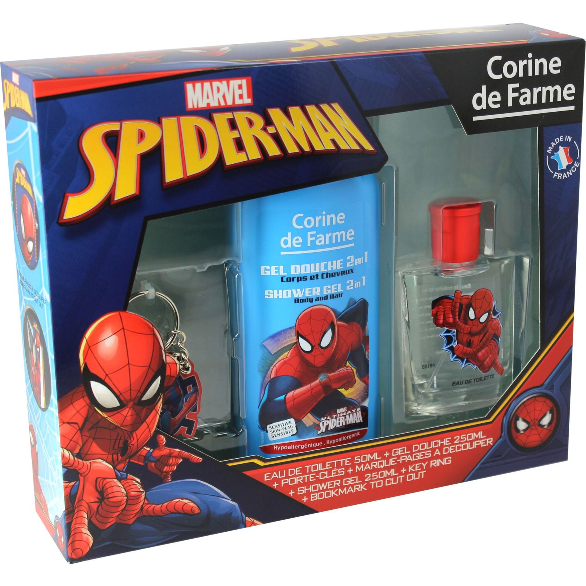Coffret cadeau Spiderman bain moussant à hélice Futurart | Futurart