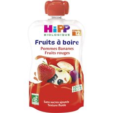 Hipp Hipp Gourdes Compotes Pomme Banane Bio 1ml Des 12 Mois Pas Cher A Prix Auchan