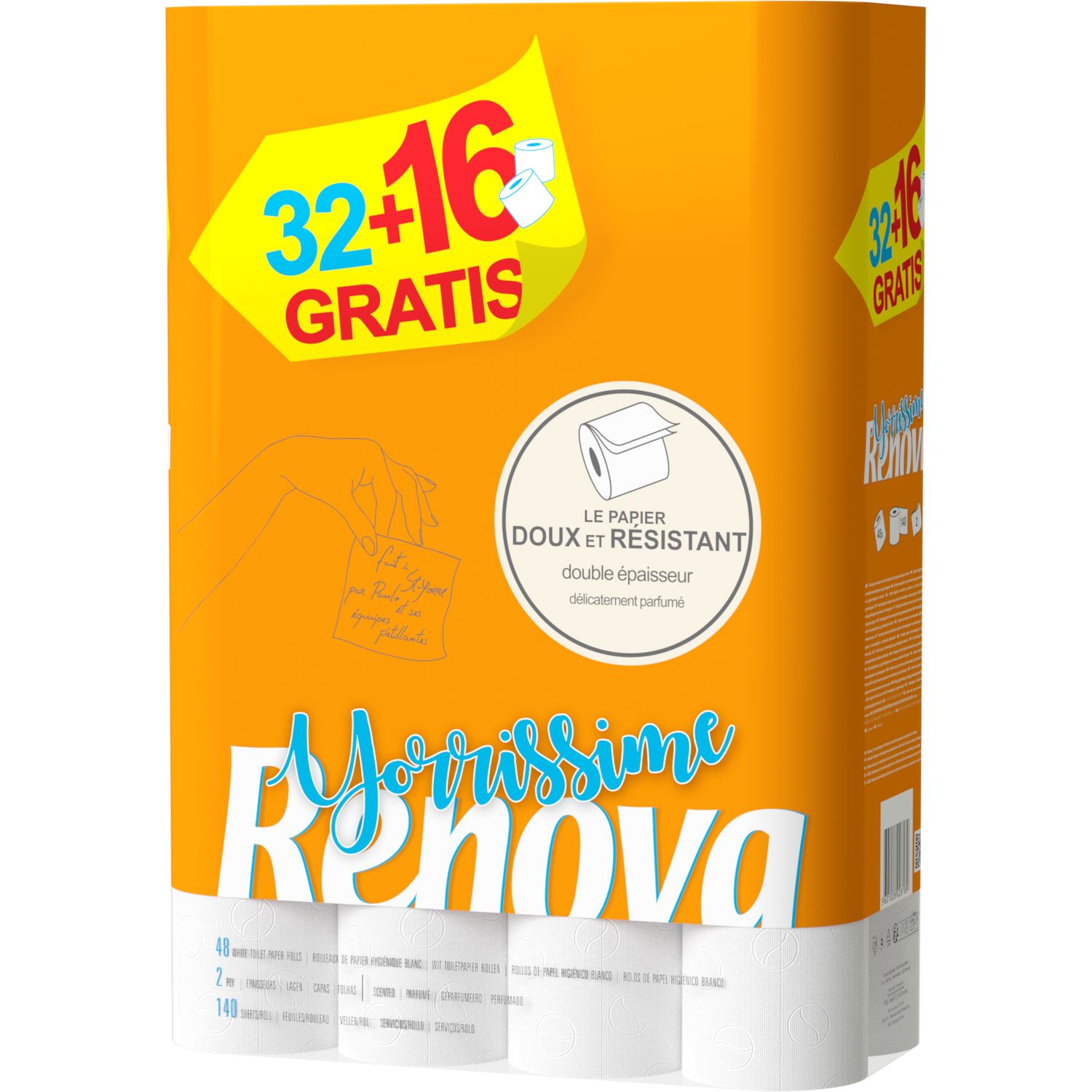 Papier toilette Renova 48 Rouleaux – ITTE Trading