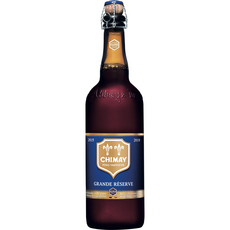 CHIMAY Bière brune grande réserve étiquette bleue 9% 75cl