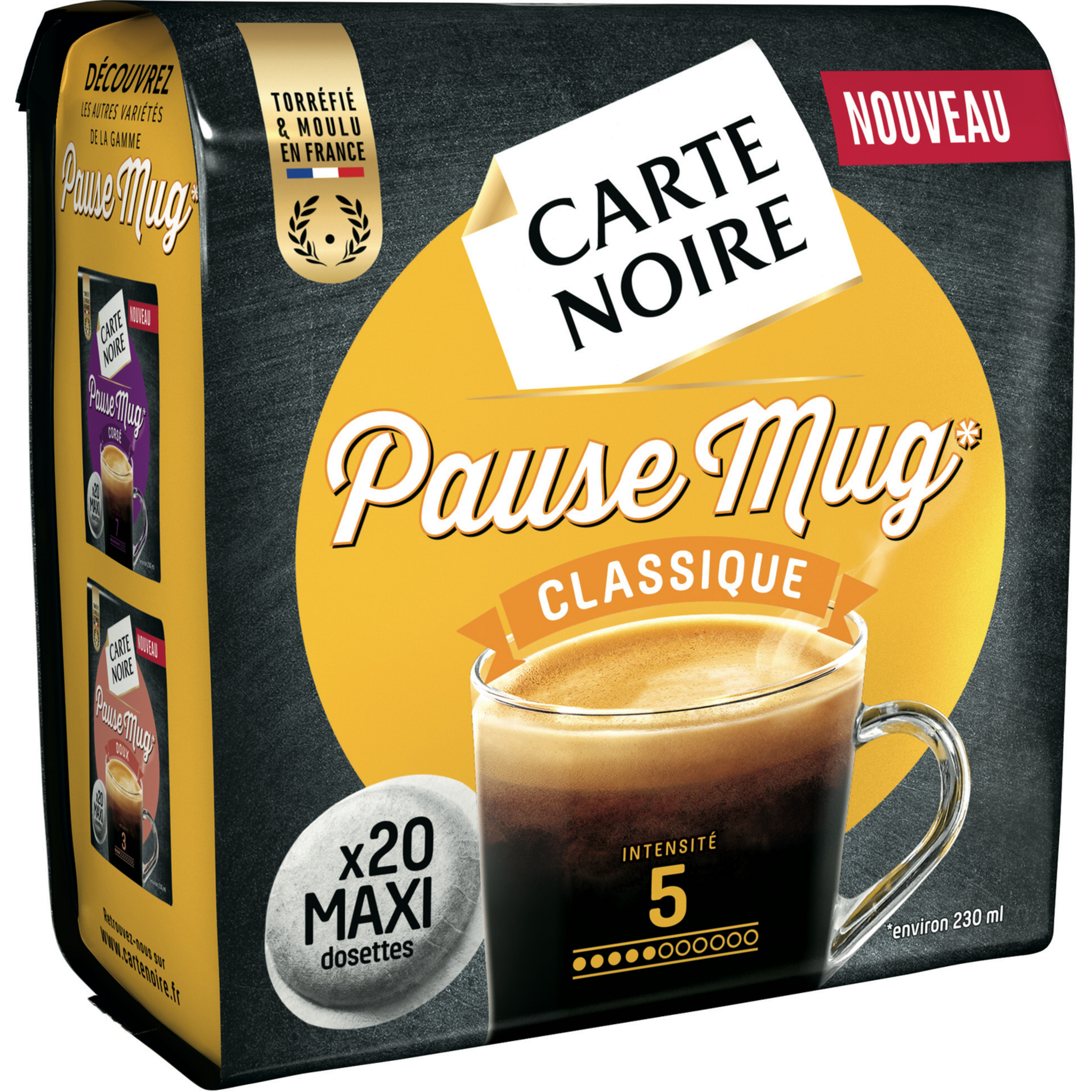 CARTE NOIRE Café moulu classique pur arabica 4x250g pas cher 