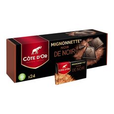 Côte d'Or Mignonnettes de chocolat noir de noir x24 240g pas cher à ...