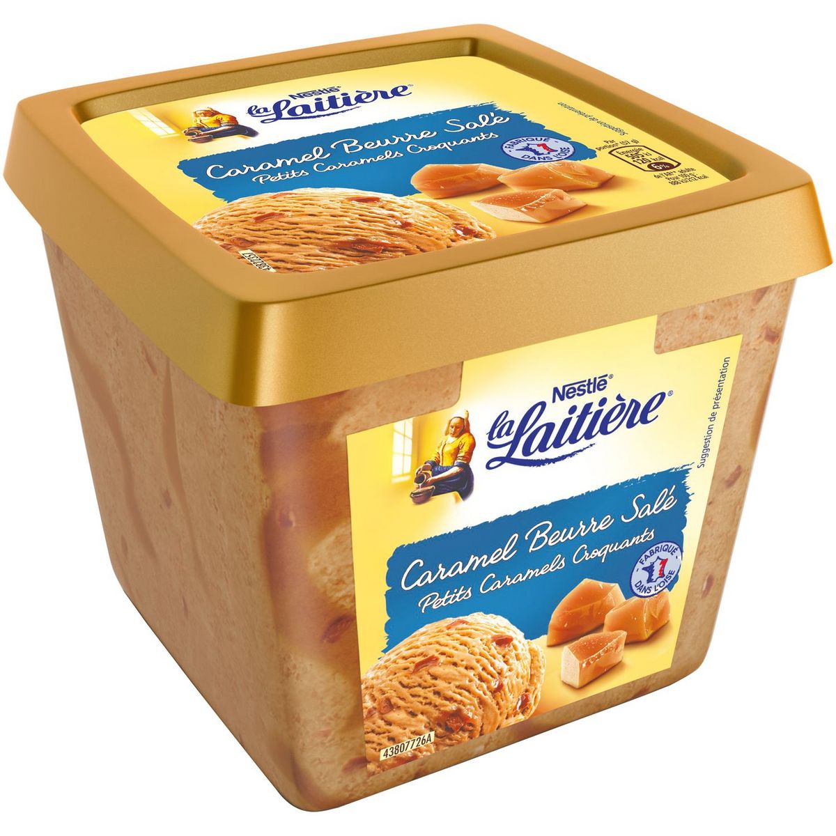 LA LAITIERE La Laitière Crème glacée au caramel et beurre salé 430g