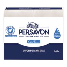 PERSAVON Savon de Marseille extra doux 2 savons 2x300g