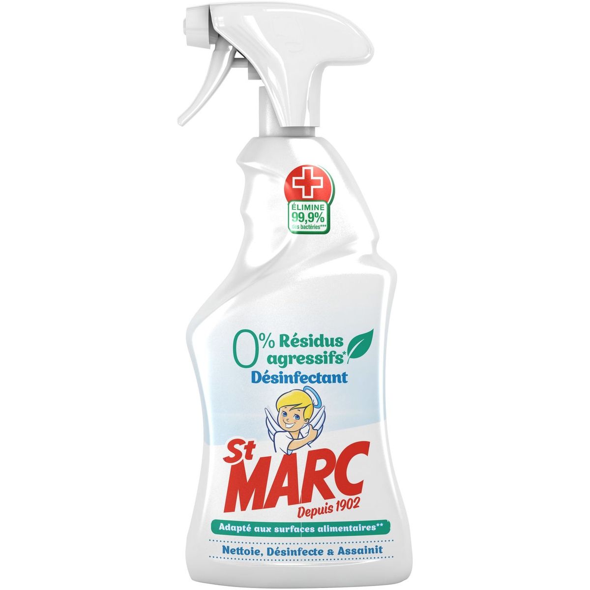 ST MARC Spray désinfectant 0% résidus agressifs 500ml