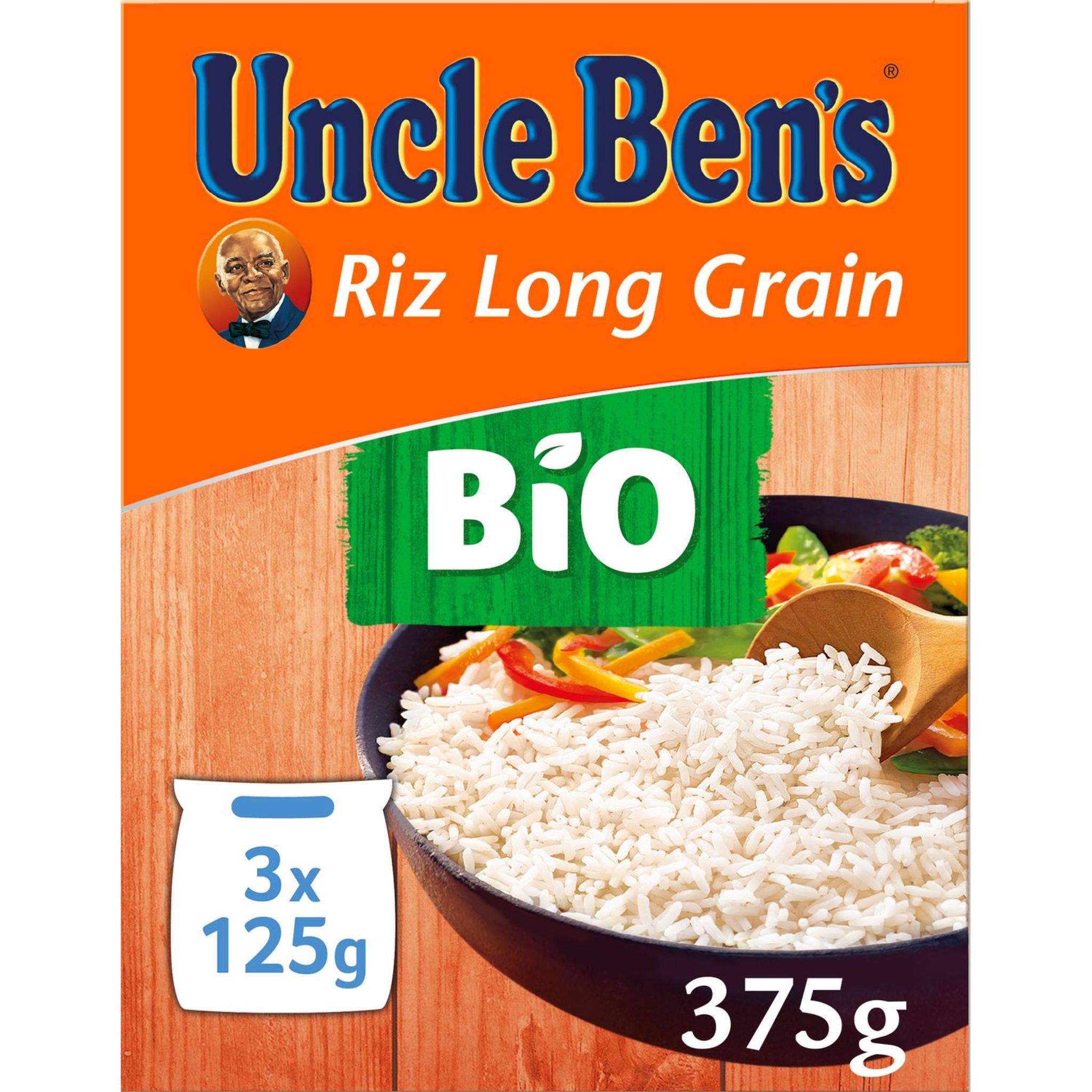BEN'S ORIGINAL Riz long grain bio 3 sachets 375g pas cher 