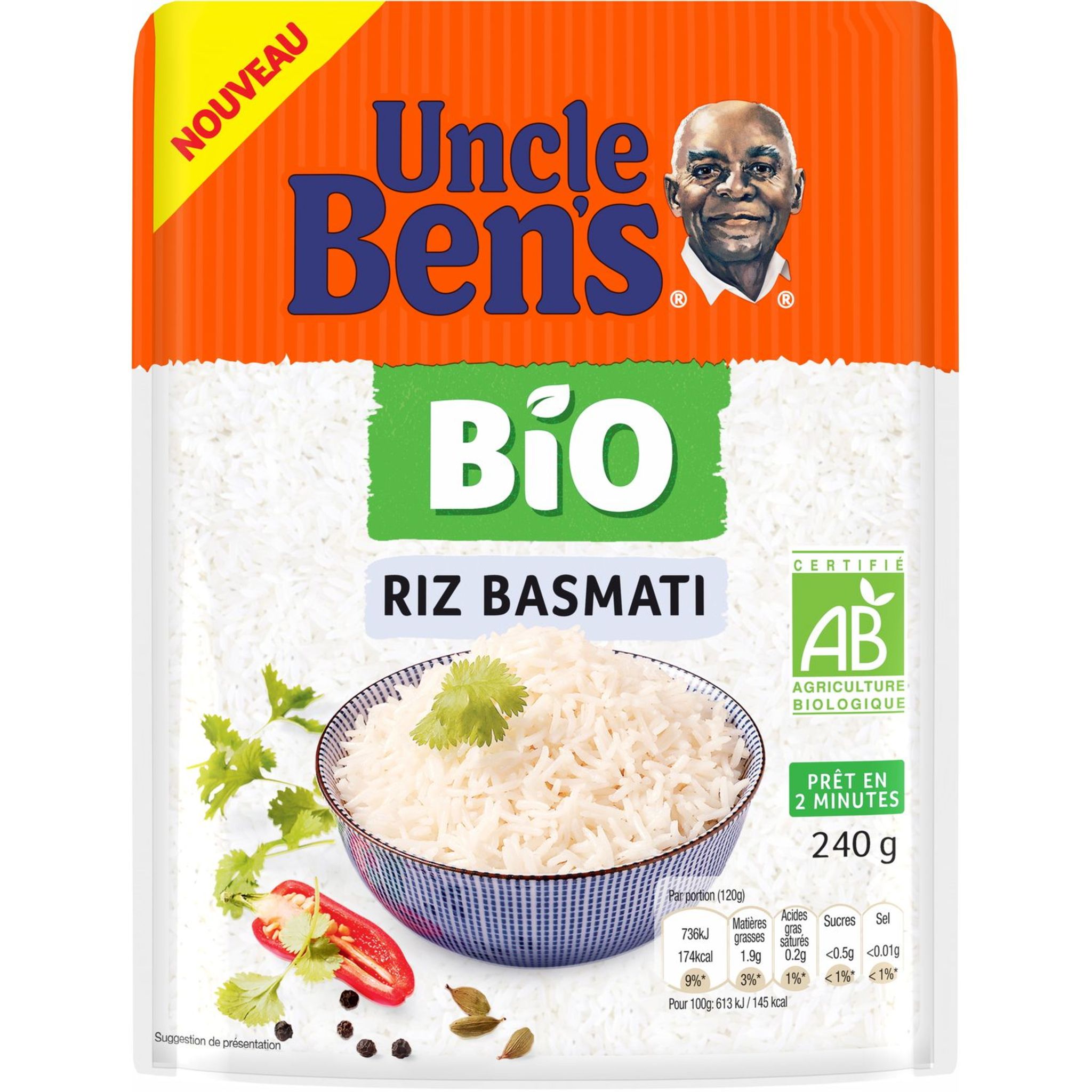 BEN'S ORIGINAL Riz Basmati prêt en 10 min 1kg pas cher 