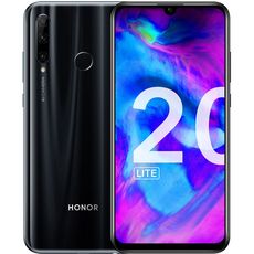 HONOR Smartphone - 20 LITE - 128 Go - Noir - 6.21 pouces - 4G - Double Nano Sim ou MicroSD
