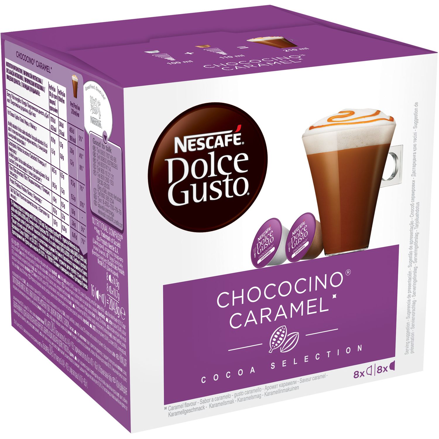 NESCAFE Nescafé dolce gusto chocolat caramel 205g pas cher 