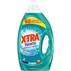 EXTRA Total+ Lessive concentrée fraîcheur anti-odeurs 60 lavages 3l