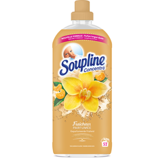 SOUPLINE Adoucissant concentré aux huiles essentielles parfum vanille mandarine 52 lavages 1,2l