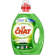 Le Chat Lessive Liquide Au Bicarbonate 40 Lavages 2l Pas Cher A Prix Auchan