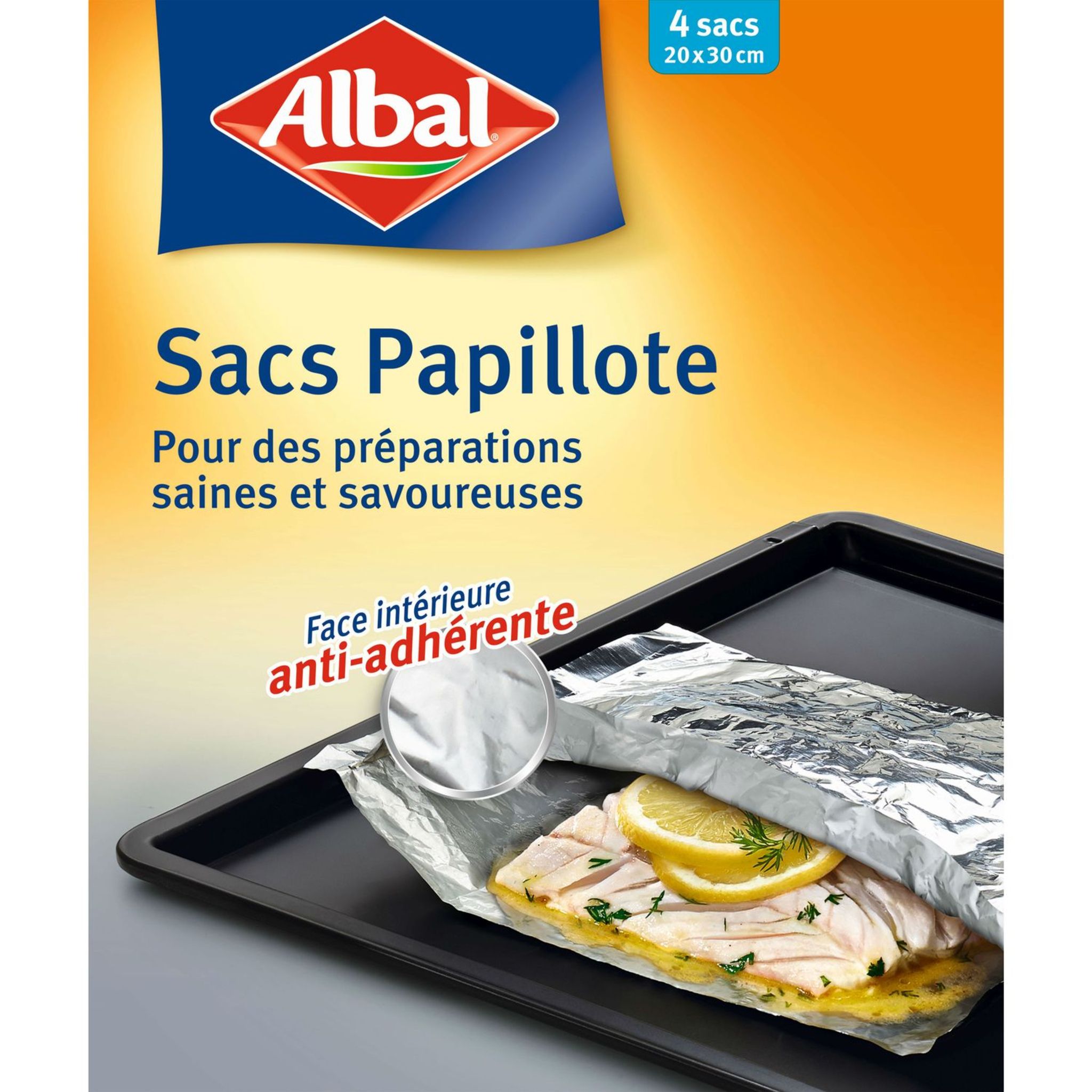 ALBAL Albal sac cuisson papillote aluminium x4 pas cher 