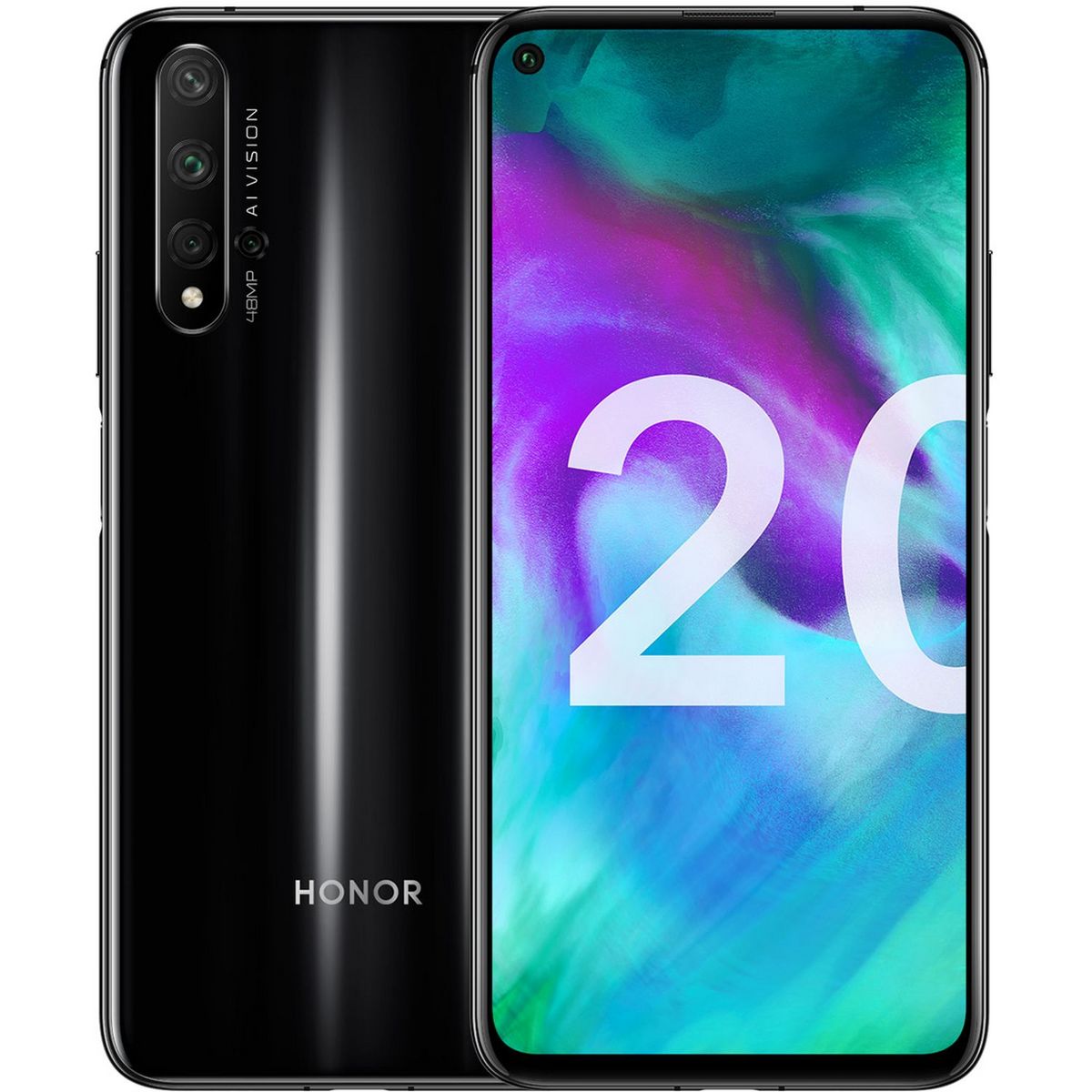 HONOR 20 - 128 Go - Noir - Midnight black - 6.26 pouces - 4G pas cher ...