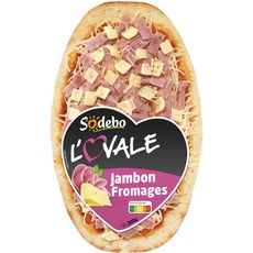 SODEBO Pizza l'Ovale Jambon et fromages  200g