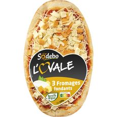 SODEBO Pizza l'Ovale 3 fromages fondants  200g