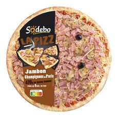 SODEBO Sodebo la pizza jambon et champignons 470g