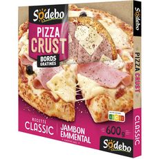 SODEBO Pizza Crust Classic Jambon Emmental 600g