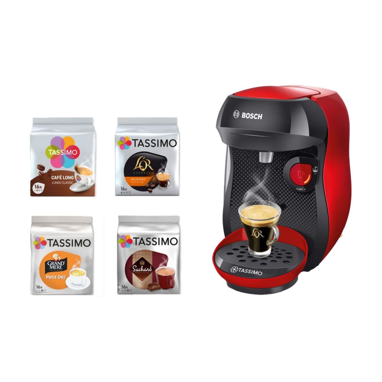 Promo Tassimo cafetiere à dosette tas3102 chez Auchan